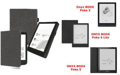 Чехол CRAYTON для Onyx BOOX Poke 3, Poke 4 Lite, Poke 5 – стиль, защита, цвет Gray