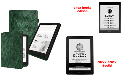 Чехол CRAYTON для onyx books edison, Euclid – стиль, защита, цвет Green Snake