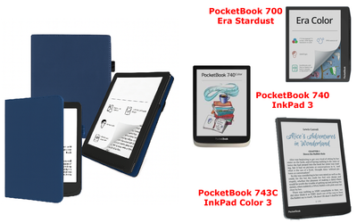 Чехол CRAYTON для PocketBook 700, 740, 743 – стиль, защита, цвет Blue TM