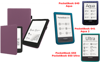 Чехол CRAYTON для PocketBook 640, 641, 650, 650 Ultra – стиль, защита, цвет Purple