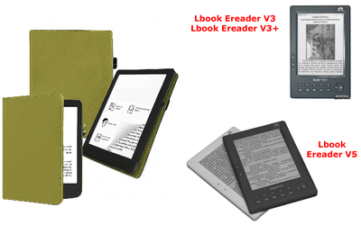 Чохол CRAYTON для Lbook Ereader V3, V3+, V5 — стиль, захист, колір Oluva