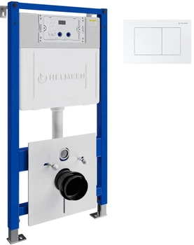 Инсталляция Helmken 38099001 с панелью смыва + звукоизоляция и комплект креплений