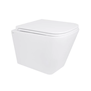 Унітаз підвісний Qtap Tern безобідковий з сидінням Soft close білий (QT17332303ASW)