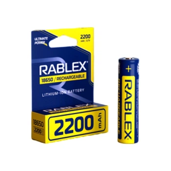 Аккумулятор Rablex 18650 2200 mAh Li-Ion без защиты Пальчиковые батарейки аккумуляторные