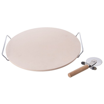 Kamień do pieczenia pizzy Orion ze stojakiem i nożem (8592381128401)