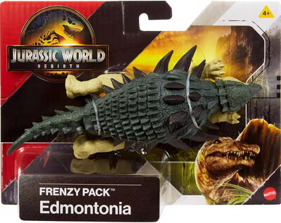 Фігурка Mattel Jurassic World Rebirth Frenzy Pack Edmontonia 15 см JCL50 (194735272969)