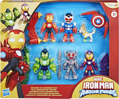 Набір фігурок Hasbro Marvel Iron Man And His Awesome Friends Armored Up Avengers 6 шт G1255 (5010996313355)