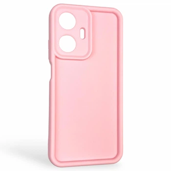 Чохол силіконовий Soft Touch для Realme C55 рожевий (Повний захист камери)