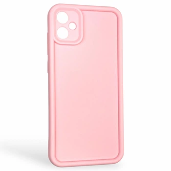 Чохол силіконовий Soft Touch для Samsung Galaxy A05 (SM-A055) рожевий (Повний захист камери)