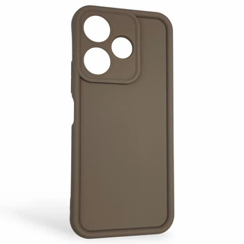 Чохол силіконовий Soft Touch для Xiaomi Redmi 13 4G коричневий (Повний захист камери)