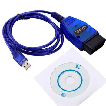 Сканер диагностики авто VAG COM 409.1 KKL OBD2 USB Диагностический кабель Васи-диагноста