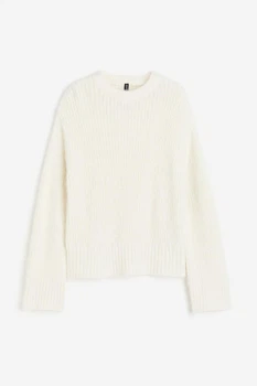 Жіночий джемпер H&M 206580-2 XS(160/80) молочний (2065800002)