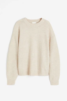 Жіночий джемпер H&M 207161-2 XL(180/116) бежевий (2071610006)