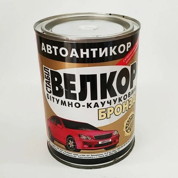 Антікор бітумно-каучукова мастика "Велкор-Стабил-бронза" Велвана 0,8 кг