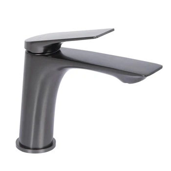 Змішувач для раковини Qtap Vlasta New, Gunmetal Black PVD QTVLA270GMB45641 графіт збройова сталь