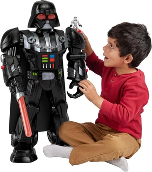 Интерактивная фигурка Fisher-Price Imaginext Star Wars Darth Vader Bot 60 см со звуком, светом и штурмовиком HXG51