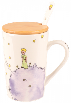 Чашка с крышкой и ложкой LED Little Prince B060500 (360мл)