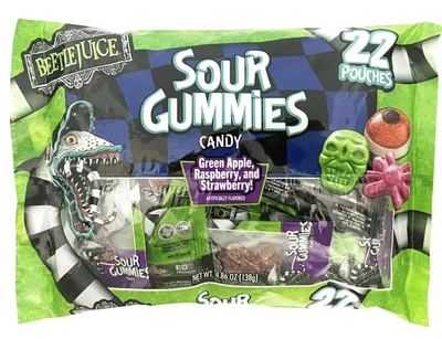 Кислые мармеладные конфеты Beetlejuice Halloween Sour Gummies 138г