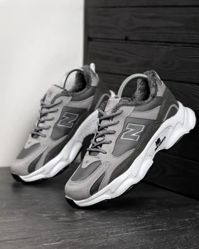 Чоловічі кросівки зимові Runi Winter New Grey Edition сірі 40