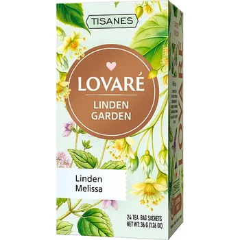 Чай травяной Lovare Linden Garden Бленд с фруктами и плодами 24 пакетика по 1.5 г