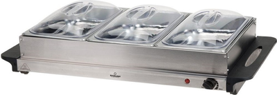 Електричний підігрівач для страв Excellent Electrics з 3 контейнерами 2 л (8718158102331)