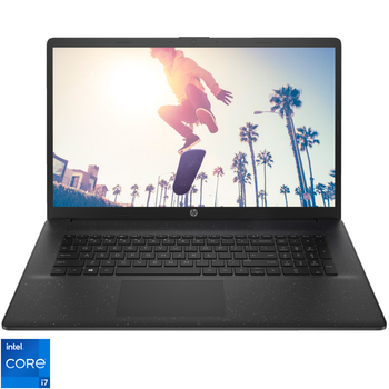 Ноутбук HP 17- cn3003nq Intel® Core™ i7- 1355U до 5, 0 ГГц, 17, 3'', Full HD, IPS, 16 ГБ DDR4, 512 ГБ SSD, Intel® Iris® Xe, Free DOS, чорний
