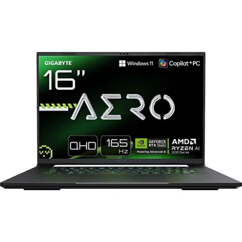 Игровой ноутбук GIGABYTE AERO X16 1VH AMD Ryzen™ AI7 350 до 5, 0 ГГц, 16 WQXGA 165 Гц, 32 ГБ DDr5, 1 ТБ SSD, NVIDIA GeForce RTX 5070 8 ГБ DDR7, Windows 11 Home, Space Gray