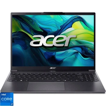Ноутбук Acer 15, 3'' Aspire Go 15 AG15- 51P, WUXGA IPS, Intel® Core™ i7- 1355U (12 МБ кэш- памяти, до 5, 00 ГГц), 16 ГБ DDR5, 512 ГБ SSD, Intel, стальной Серый
