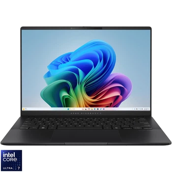 Ноутбук ASUS Vivobook S 14 S5406SA Intel® Core™ Ultra 7 258V до 4, 8 ГГц, 14'', WUXGA, OLED, 32 ГБ LPDDR5X, 1 ТБ SSD, Intel® Arc™, Windows 11 Pro, нейтральний чорний