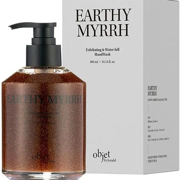 Мило-ексфоліант для рук парфумоване Objet by Kundal Exfoliating&Waterfull Hand Wash Earthy Myrrh 300ml