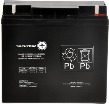 Акумуляторна батарея POWERBAT Securbat 12V 18Ah (SECURBAT 18-12)