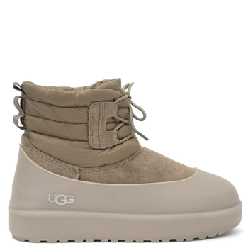 Чоловічі уггі с Галошами Бежеві Замш Унісекс UGG Classic Mini Lace-Up Beige Suede (42, бежевий)