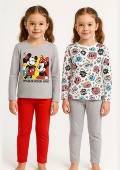 Пижама Disney Minnie Mouse (Минни Маус) 098 см Серый/красный ET20652