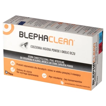 Chusteczki do higieny powiek Thea Blephaclean 20 sztuk (3662042003660)