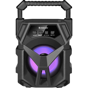 Колонка портативная Defender G98 5 Вт Bluetooth 5.0 FM USB TF AUX с подсветкой черная