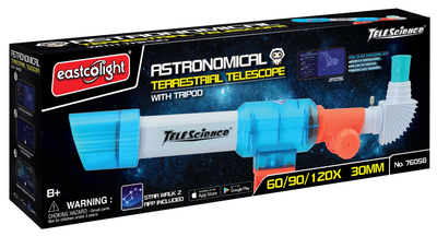 Teleskop EASTCOLIGHT Astronomical 30 mm 60/90/120x (4893669760585)