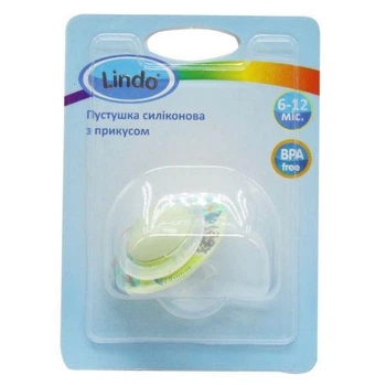 LI 407/6-12 Пустушка силіконова з прикусом (від 6 до 12міс) зелена (TS01091996205895)