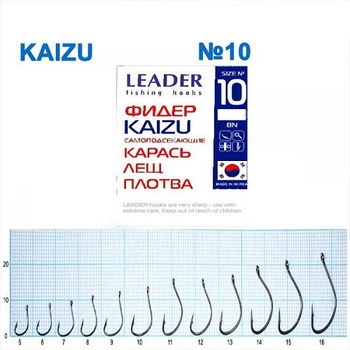 Крючок самоподсекающий Leader Kaizu BN № 10