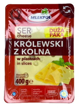 Сир Mlekpol Krolewski z Kolna нарезка 400 гр