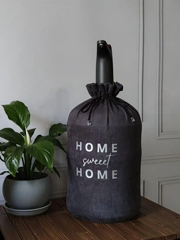 Чехол на бутель 19л с надписью Home sweet home графит
