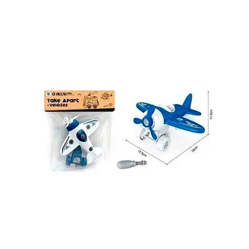 Конструктор з викруткою літак YC426-F/C/J_Blue-White