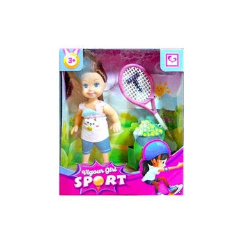 Кукла "Mini doll" с ракеткой в коробке K899-36