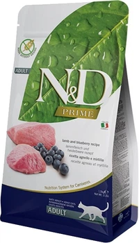 Беззерновий сухий корм для дорослих кішок Farmina N&D GRAIN FREE (ягня / чорниця), 300 г (8010276020161)