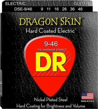 Струны для электрогитары DR DSE-9/46 Dragon Skin K3 Coated Electric Guitar Strings 9/46