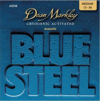 Струны для акустической гитары Dean Markley 2038 Blue Steel Medium 13/56