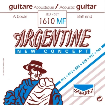 Струны для акустической гитары Savarez 1610MF Argentine Gypsy Jazz 11/46