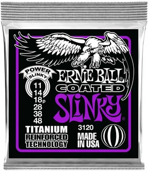 Струни для електрогітари Ernie Ball 3120 Regular Slinky Titanium Coated 11/48