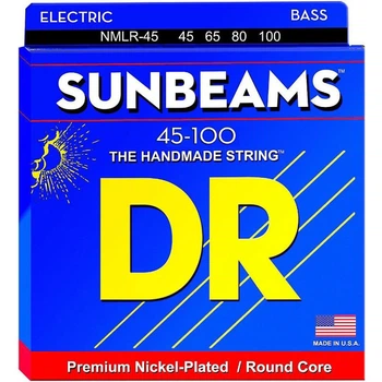 Струни для бас-гітари DR NMLR-45 Sunbeams Nickel Plated 4 String Medium Light Bass Strings 45/100