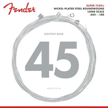 Струни для бас-гітари Fender 7250ML Nickel Plated Steel Roundwound Medium Light 45/100