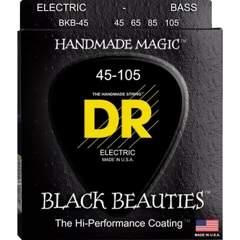 Струны для бас-гитары DR BKB-45 Black Beauties K3 Coated Medium 45/105